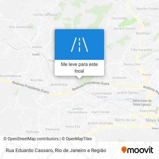 Rua Eduardo Cassaro mapa