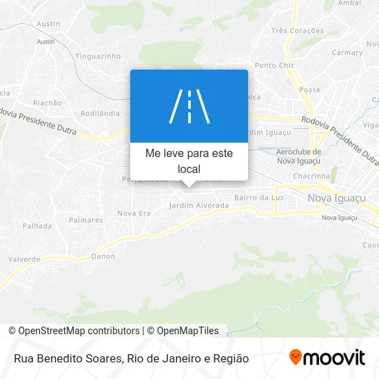 Rua Benedito Soares mapa