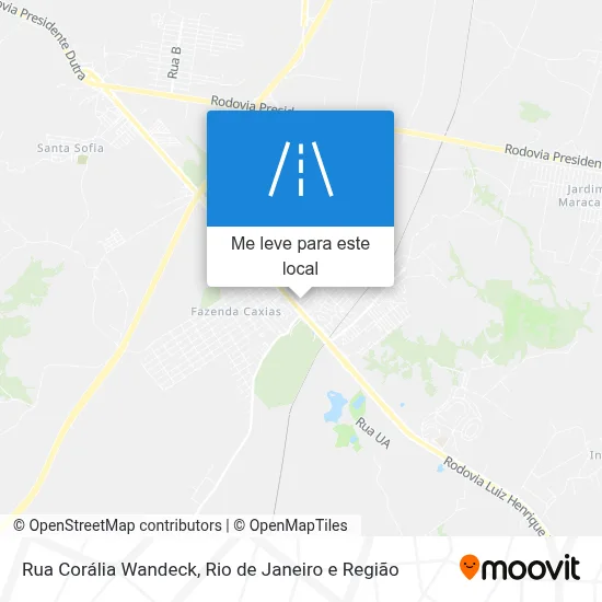 Rua Corália Wandeck mapa