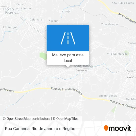 Rua Cananea mapa