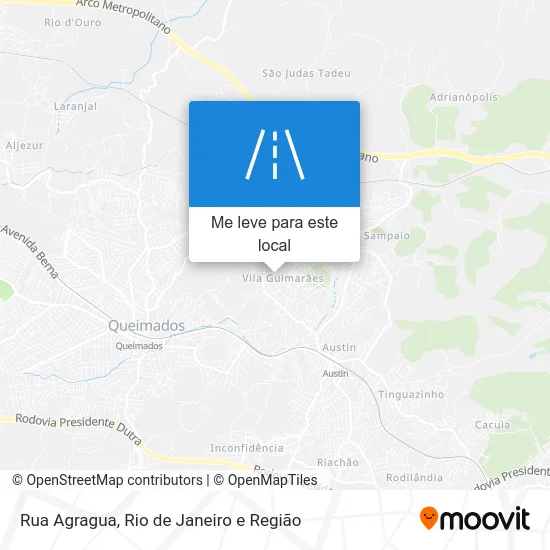 Rua Agragua mapa
