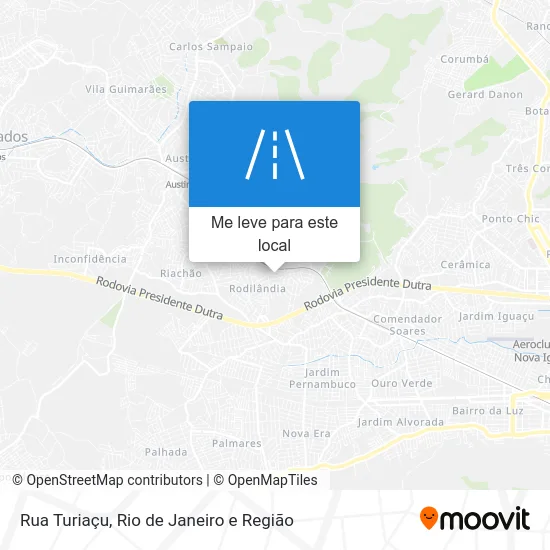 Rua Turiaçu mapa