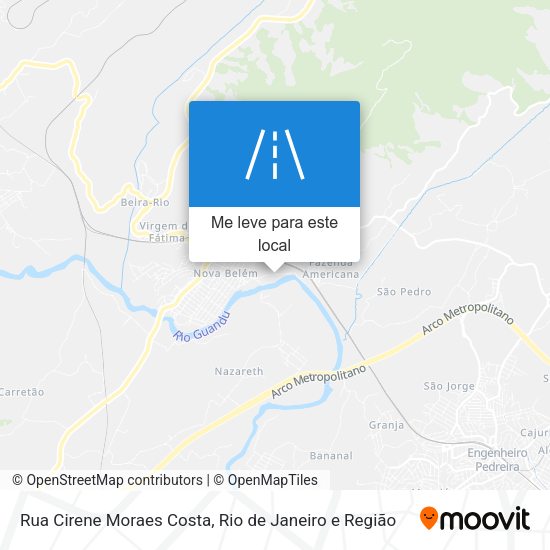 Rua Cirene Moraes Costa mapa