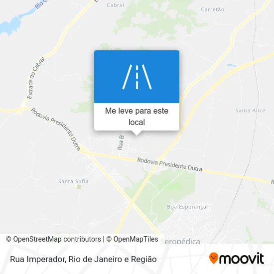 Rua Imperador mapa