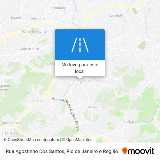 Rua Agostinho Dos Santos mapa
