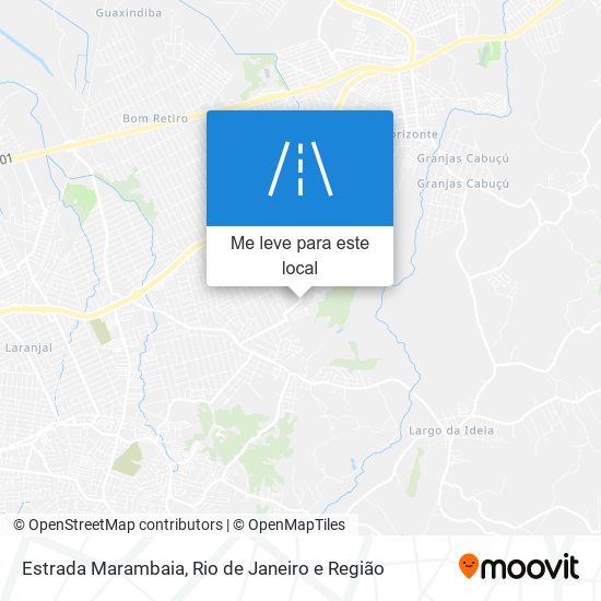 Estrada Marambaia mapa