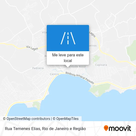 Rua Temenes Elias mapa