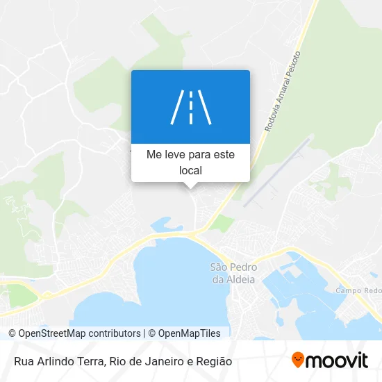 Rua Arlindo Terra mapa