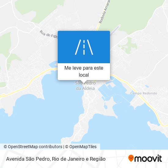 Avenida São Pedro mapa