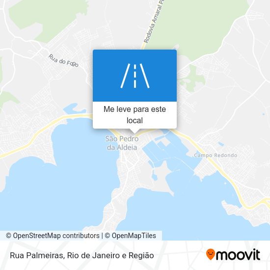 Rua Palmeiras mapa
