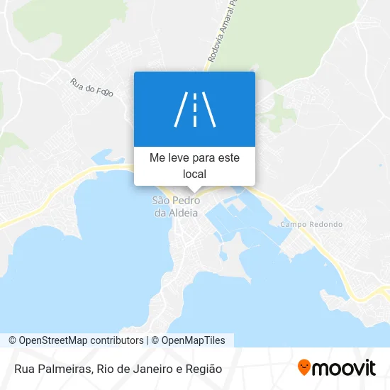 Rua Palmeiras mapa