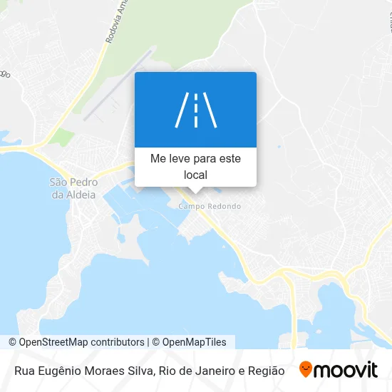 Rua Eugênio Moraes Silva mapa
