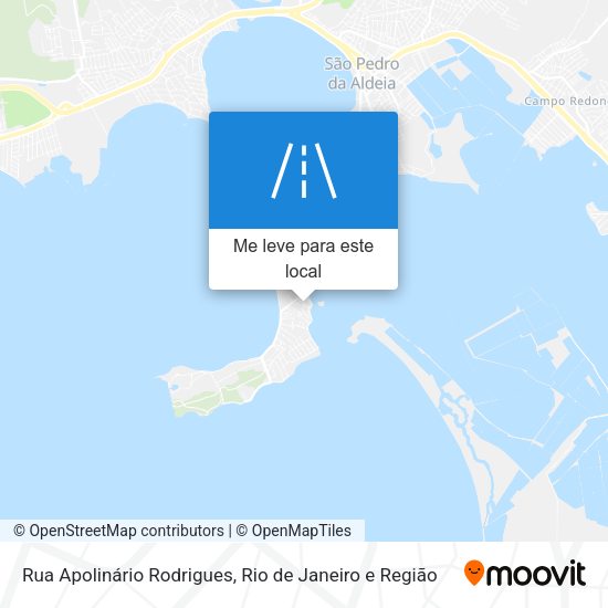 Rua Apolinário Rodrigues mapa
