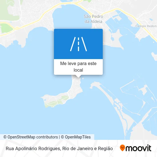 Rua Apolinário Rodrigues mapa