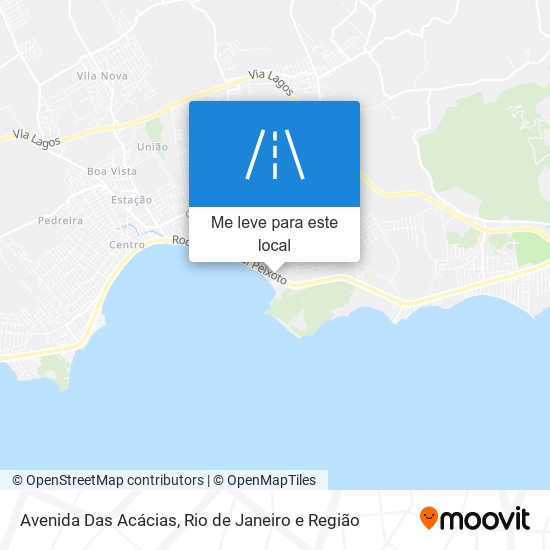 Avenida Das Acácias mapa