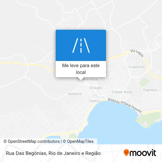 Rua Das Begônias mapa