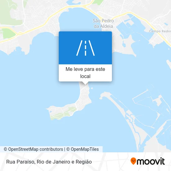 Rua Paraíso mapa