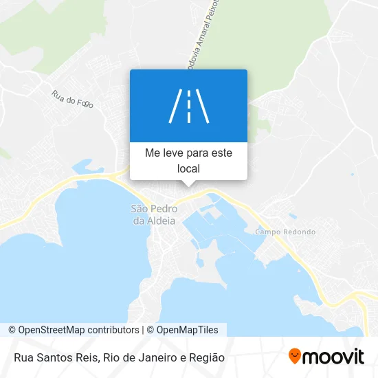Rua Santos Reis mapa