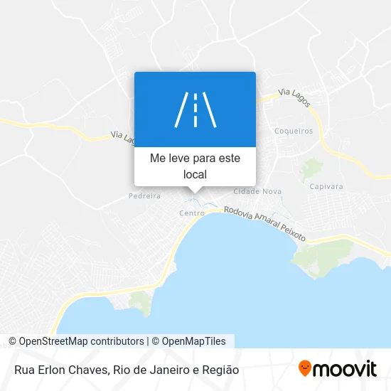 Rua Erlon Chaves mapa