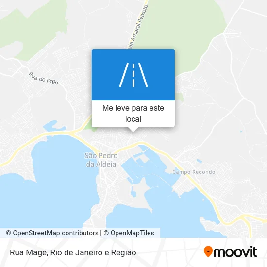 Rua Magé mapa