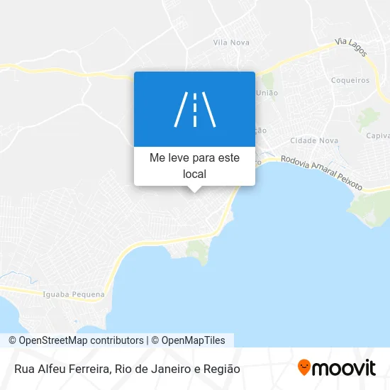 Rua Alfeu Ferreira mapa