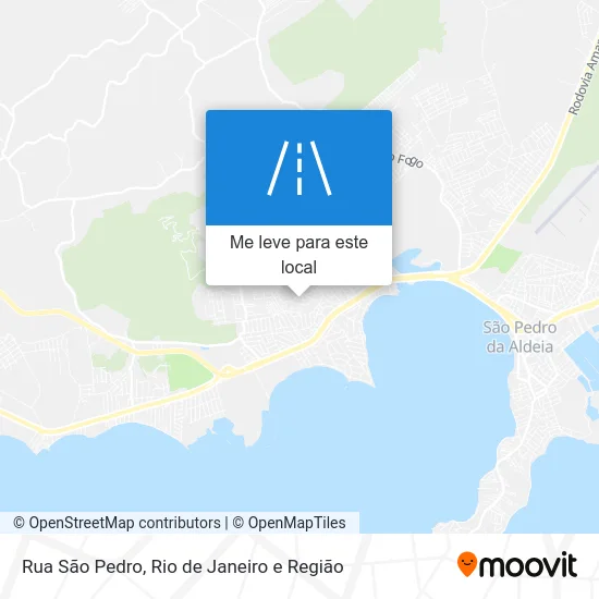 Rua São Pedro mapa