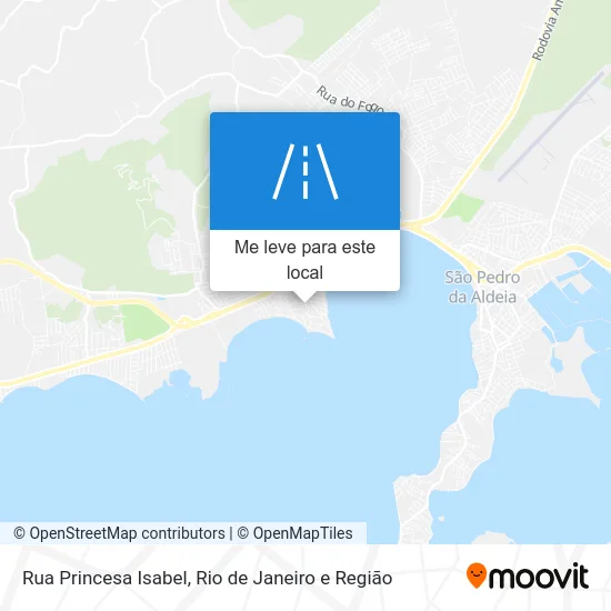 Rua Princesa Isabel mapa