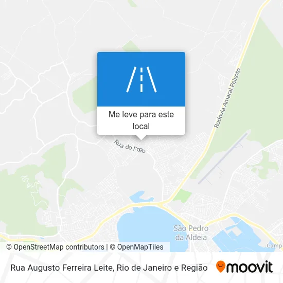 Rua Augusto Ferreira Leite mapa