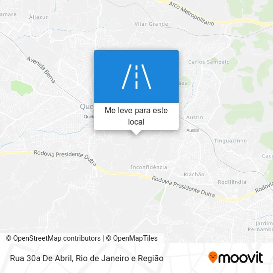 Rua 30a De Abril mapa