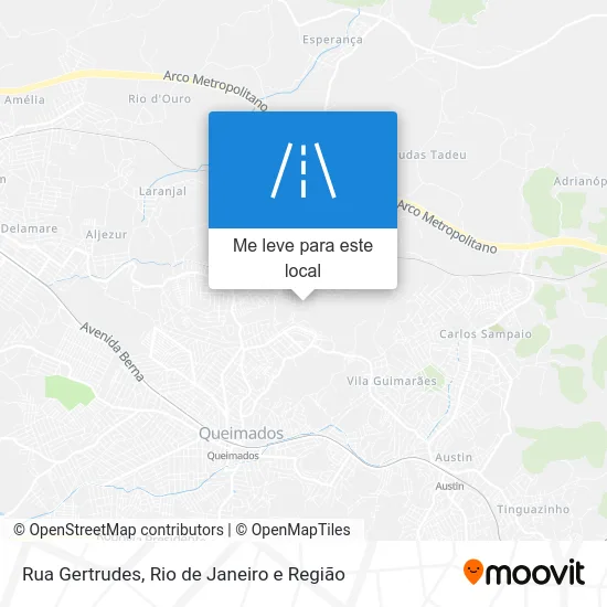 Rua Gertrudes mapa