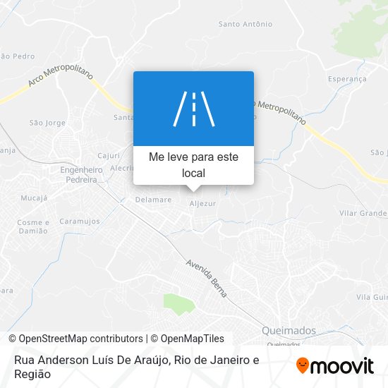 Rua Anderson Luís De Araújo mapa
