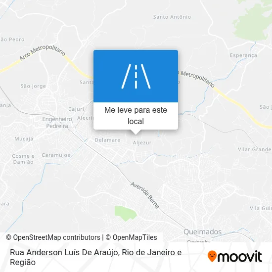 Rua Anderson Luís De Araújo mapa