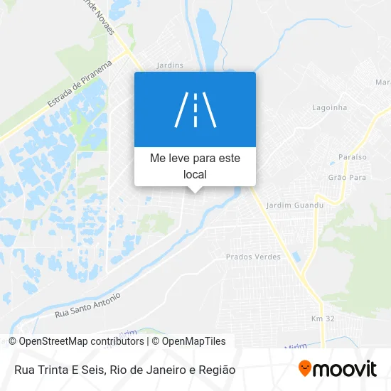 Rua Trinta E Seis mapa