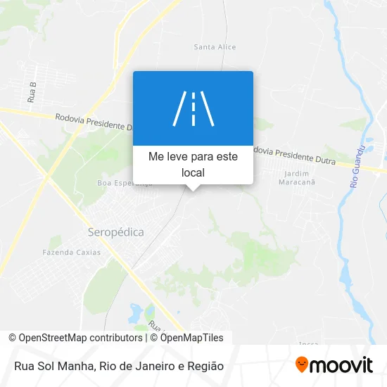 Rua Sol Manha mapa