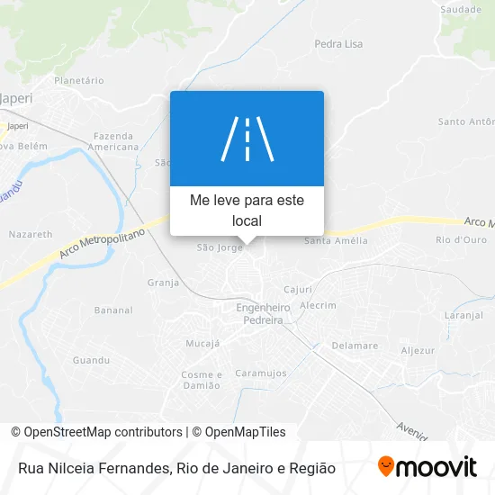 Rua Nilceia Fernandes mapa