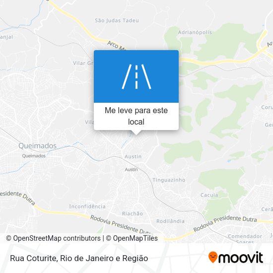 Rua Coturite mapa