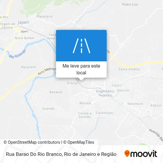 Rua Barao Do Rio Branco mapa