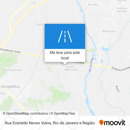 Rua Everaldo Neves Viana mapa