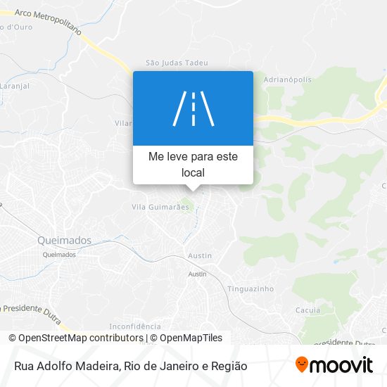 Rua Adolfo Madeira mapa