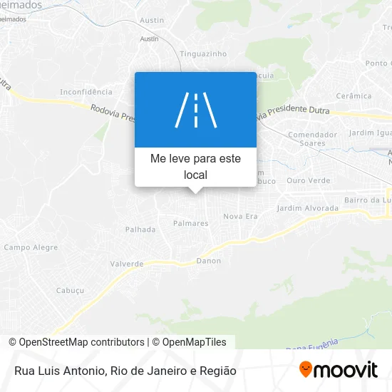Rua Luis Antonio mapa