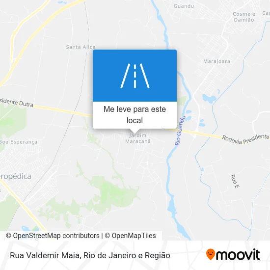 Rua Valdemir Maia mapa