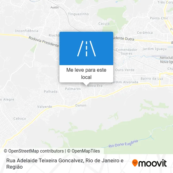 Rua Adelaide Teixeira Goncalvez mapa