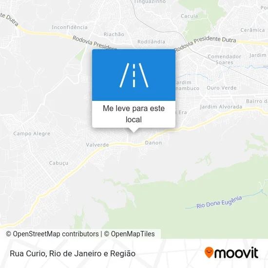 Rua Curio mapa