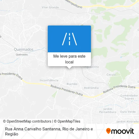 Rua Anna Carvalho Santanna mapa