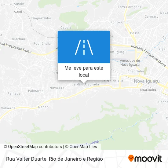 Rua Valter Duarte mapa