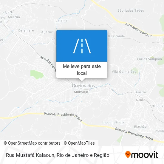 Rua Mustafá Kalaoun mapa