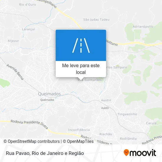Rua Pavao mapa