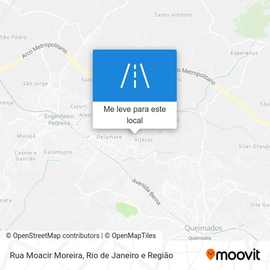 Rua Moacir Moreira mapa