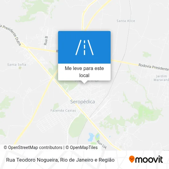 Rua Teodoro Nogueira mapa