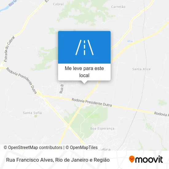 Rua Francisco Alves mapa